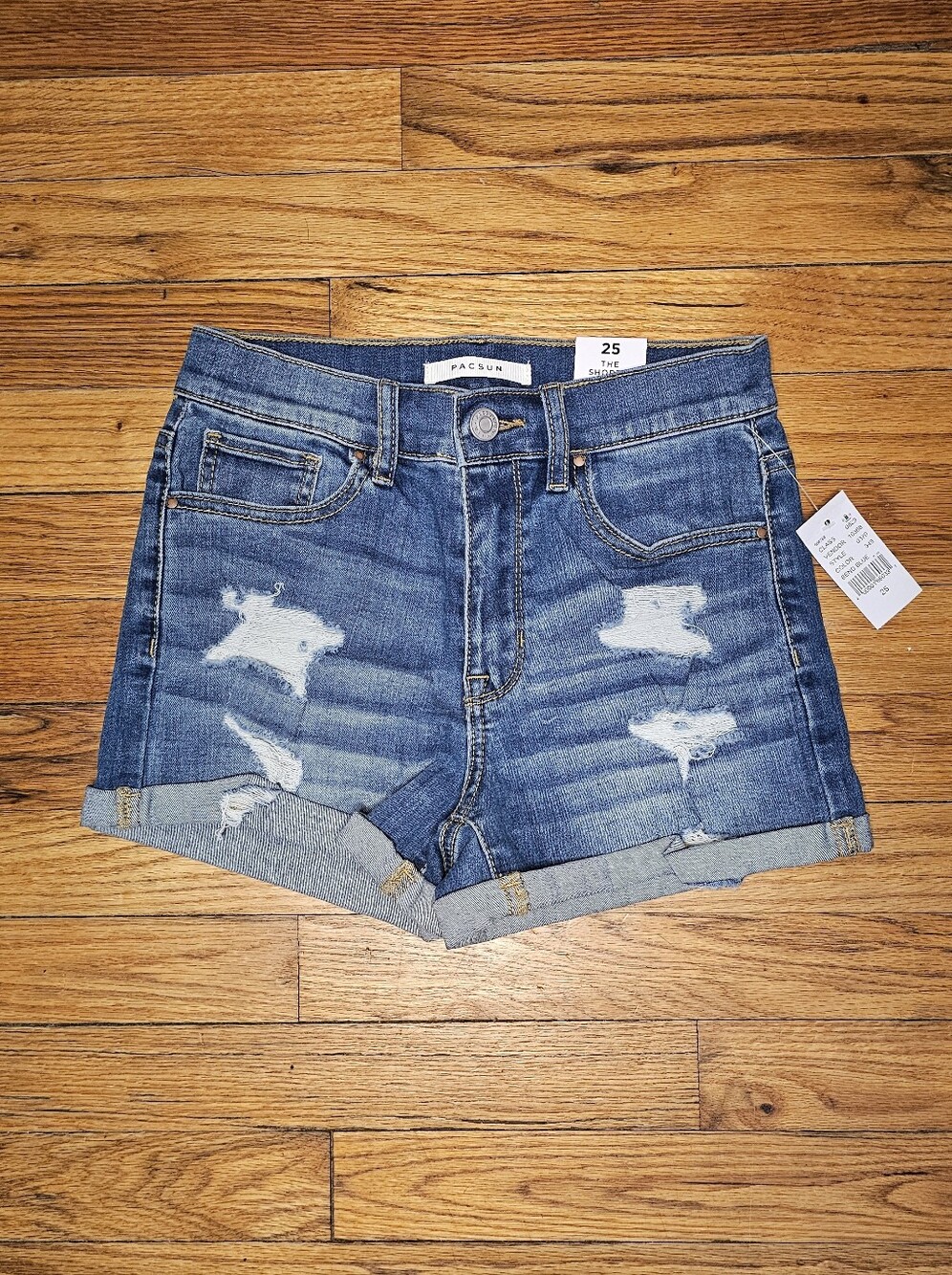 Pacsun Denim Distressed Short Shorts